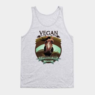 Vegan - Lovers of life. Ohio Vegan (dark lettering) Tank Top